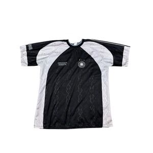 Vintage Deutschland German‎ Soccer Jersey Black Football Shirt Mens Size XL